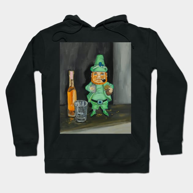 Leprechaun Art, Leprechaun artwork, St Patrick’s day decorations, st Patrick’s decor, St Patrick’s day home decor, leprechaun decorations Hoodie by YellowDotArtist